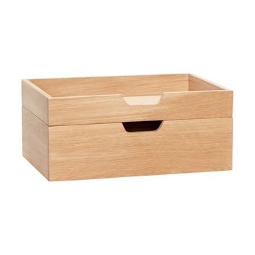 Hübsch Note förvaringslåda set om 2 Ek