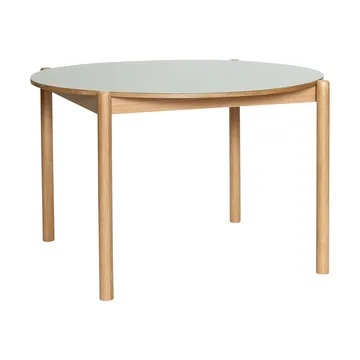 Oblique matbord - Grey, Ø126 cm - Hübsch Interior