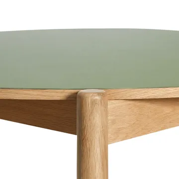 Oblique matbord - Olive, Ø126 cm - Hübsch Interior