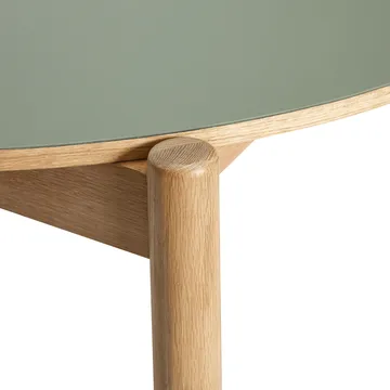 Oblique matbord - Olive, Ø126 cm - Hübsch Interior