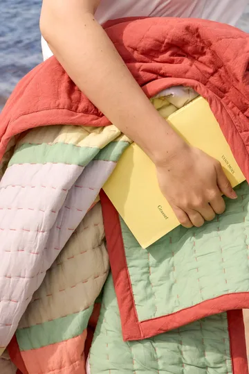 Pavilion pläd - Coral-multicolour, 140x200 cm - Hübsch Interior