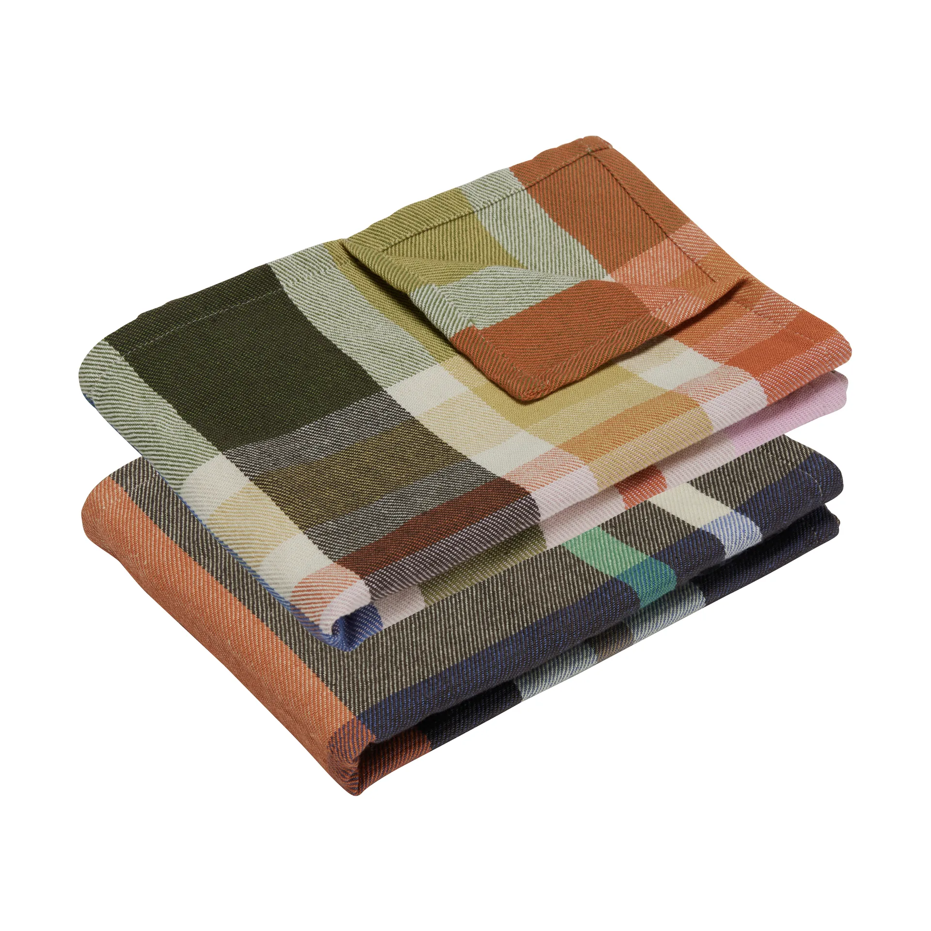 Playful kökshandduk 2-pack, Multicolour Hübsch Interior