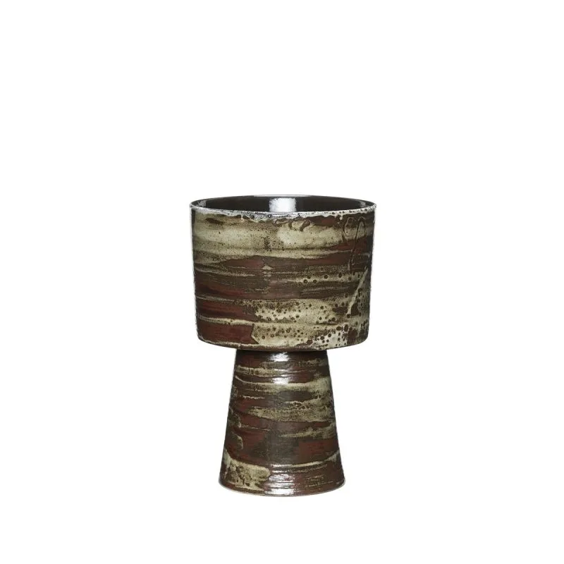 Plinth kruka Ø17 cm, Brun Hübsch Interior