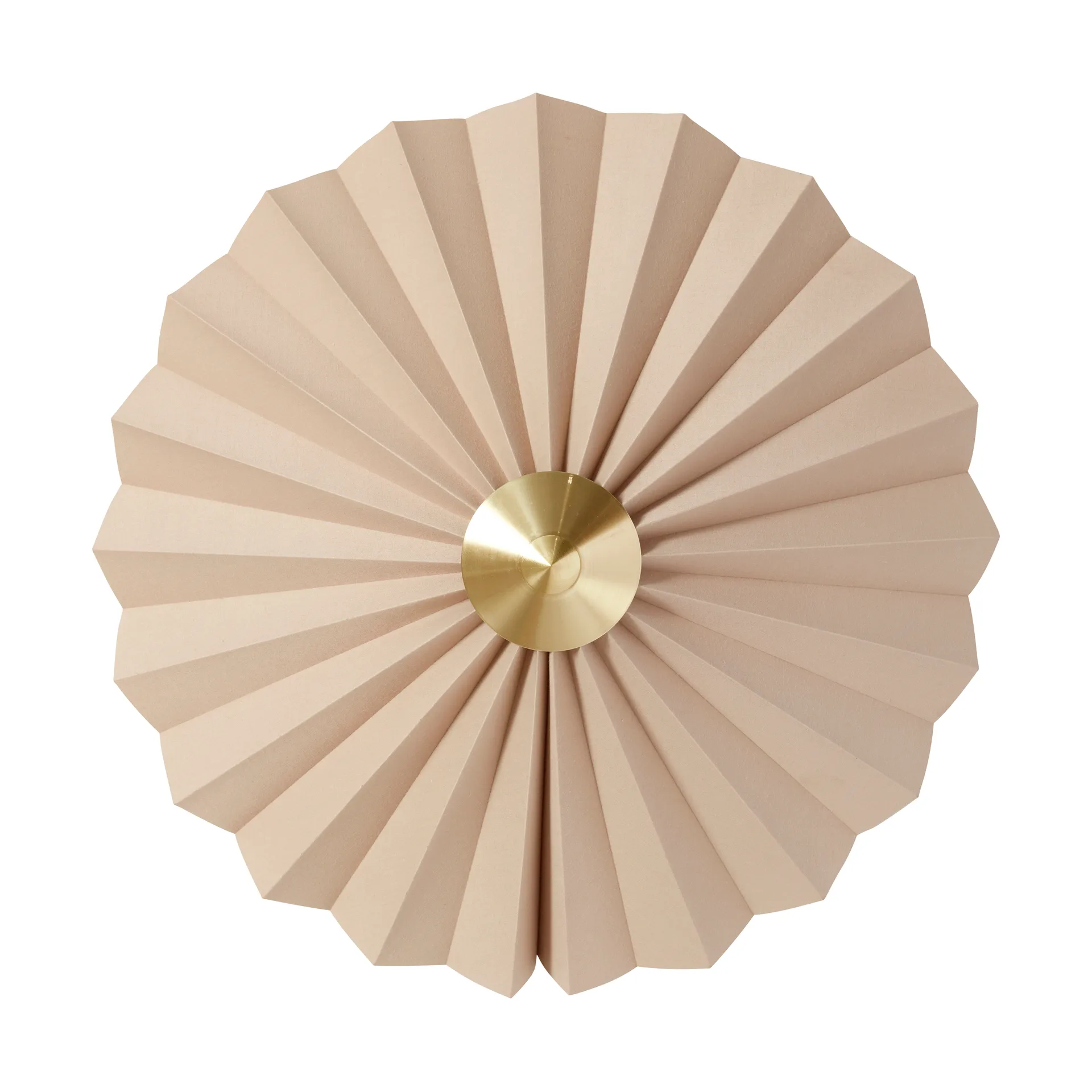 Pliss vägglampa, Beige Hübsch Interior