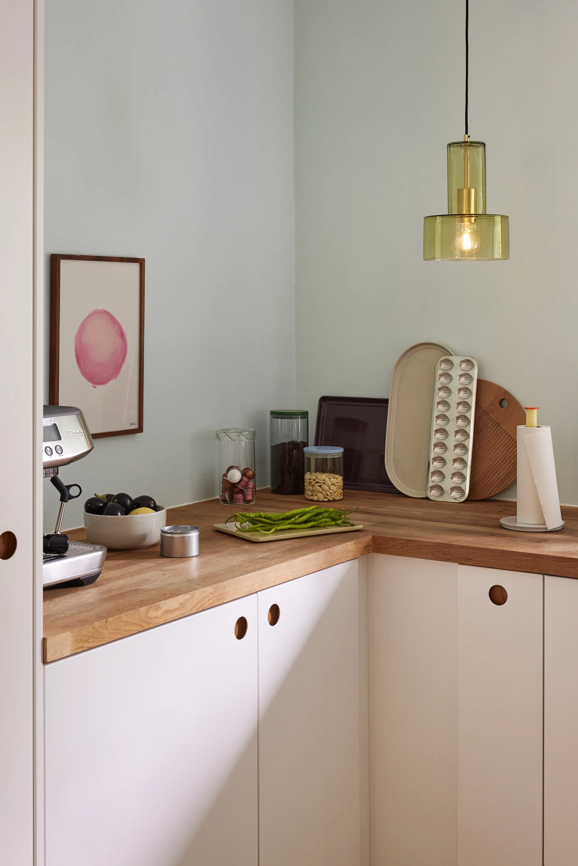 Ripple taklampa, Green Hübsch Interior