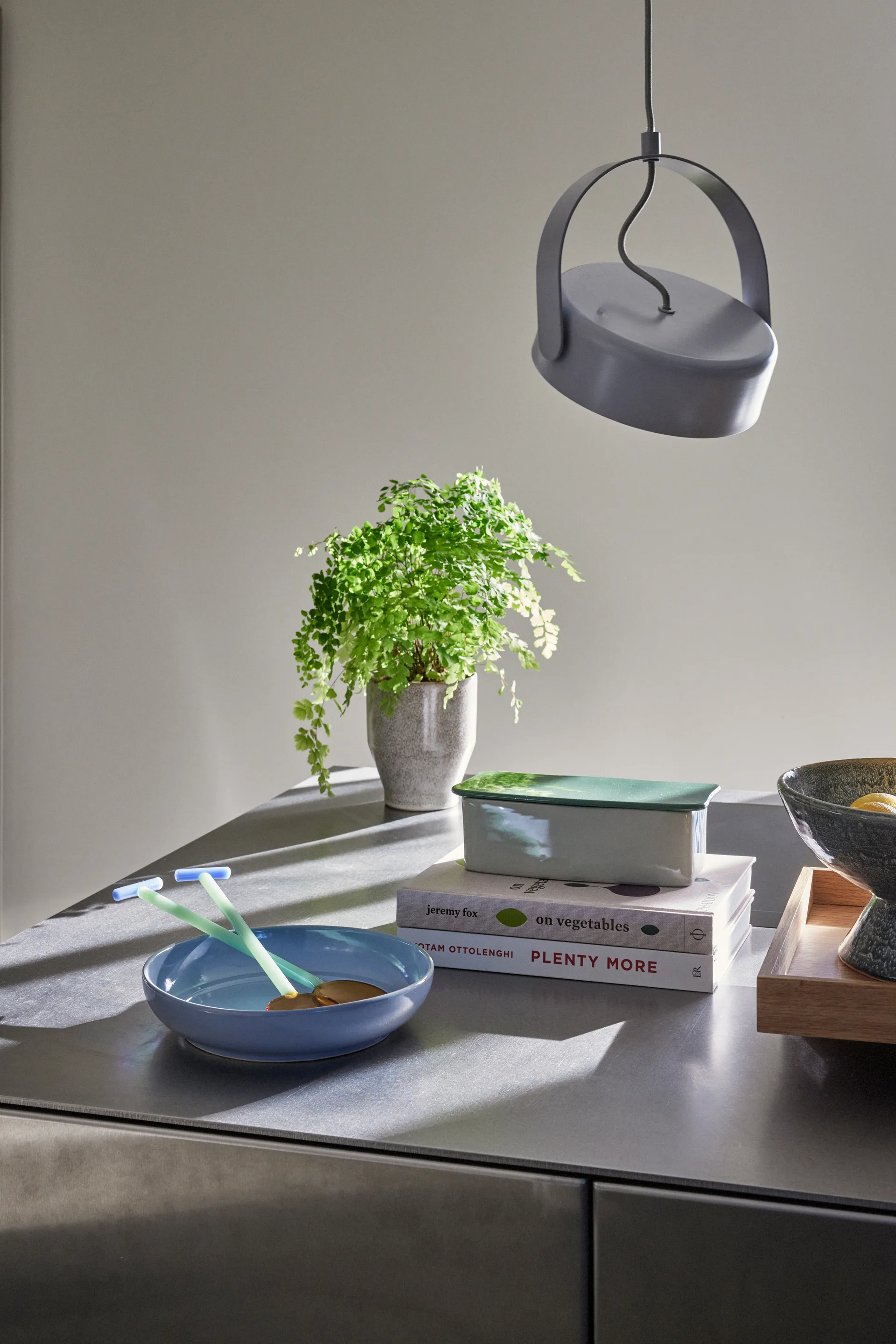 Stage taklampa 27 cm, Grå Hübsch Interior