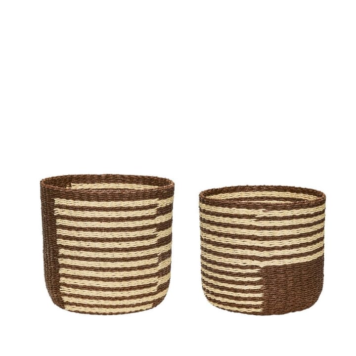 Twine korgar 2-pack, Brun-beige Hübsch