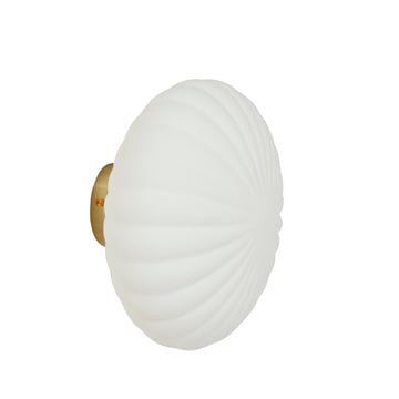 Läs mer om Hübsch Vägglampa Metall-glas-mässing-opal
