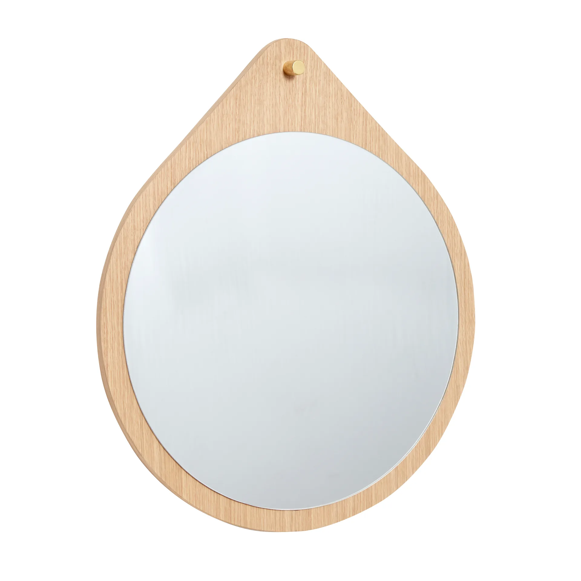 Väggspegel Ø64 cm, Ekträ Hübsch Interior
