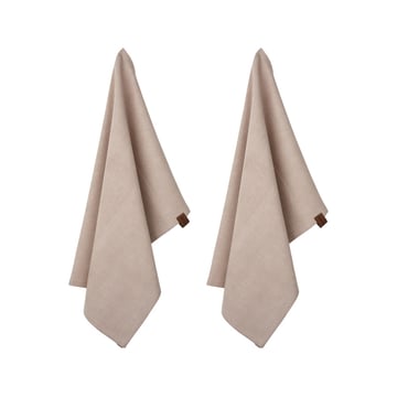 Produktfoto för Humdakin - Organic Tea Towel - 2 Pack - Kökshandduk - 07 Latte - W45 x L70 cm