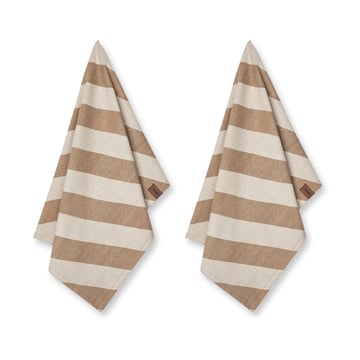 Humdakin Humdakin Recycled kökshandduk 45×70 cm 2-pack Beige candy