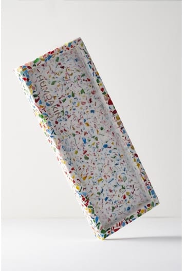 Humdakin Terrazzo bricka 10x25 cm - Rainbow - Humdakin