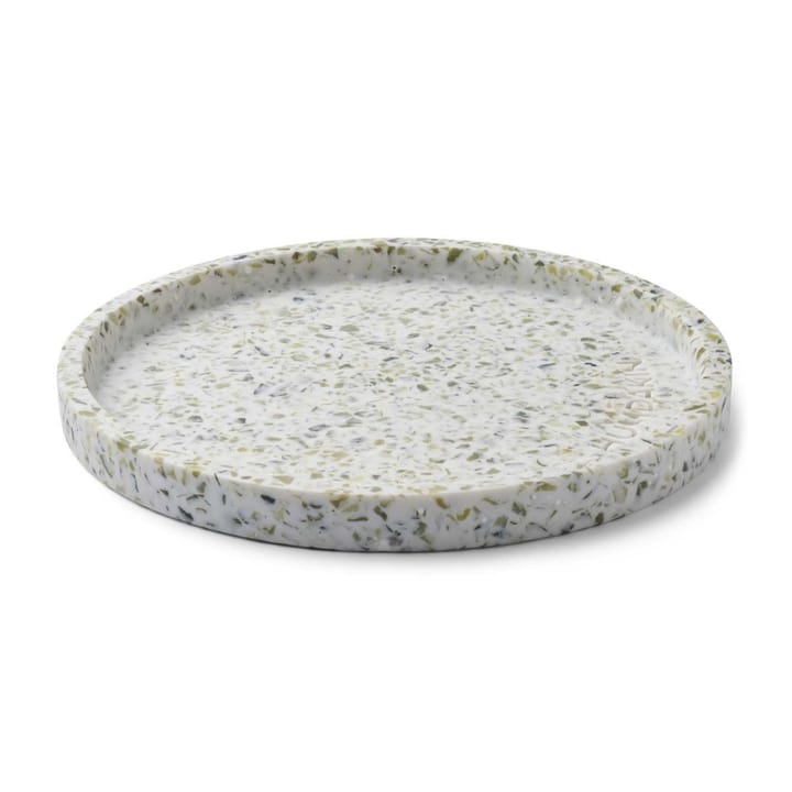 Humdakin Terrazzo rund bricka Ø20 cm, Green-white Humdakin