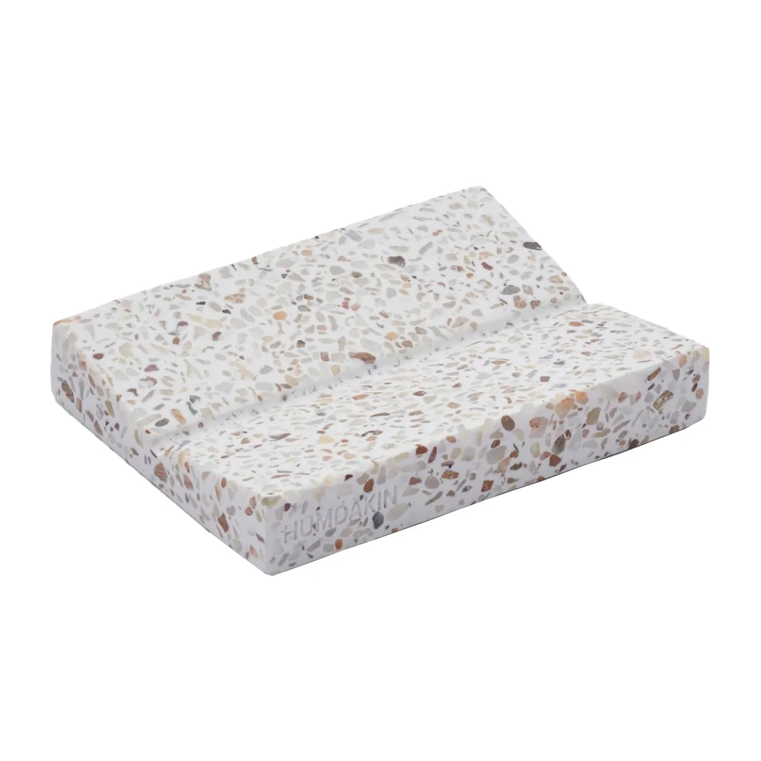 Produktfoto för Humdakin - Terrazzo Square Soap - Tvålkopp - Terrazzo - L12 x W9 x H2 cm
