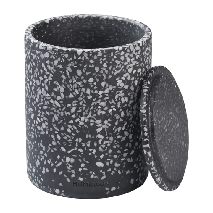 Humdakin Terrazzo vas med lock Ø13 cm, Black Humdakin