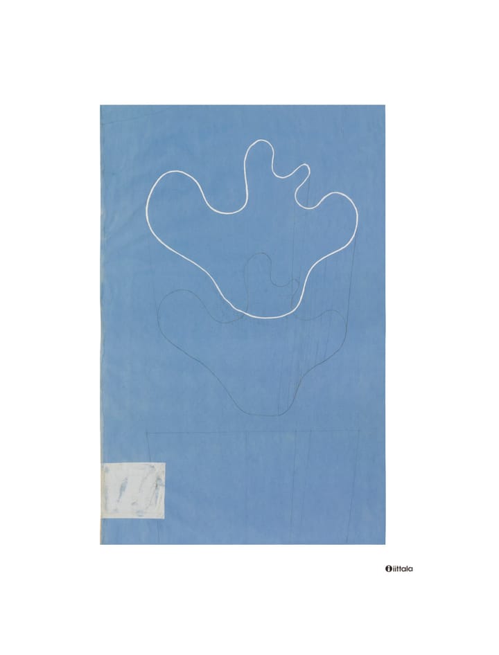 Aalto art Sketch blue poster, 50x70 cm Iittala