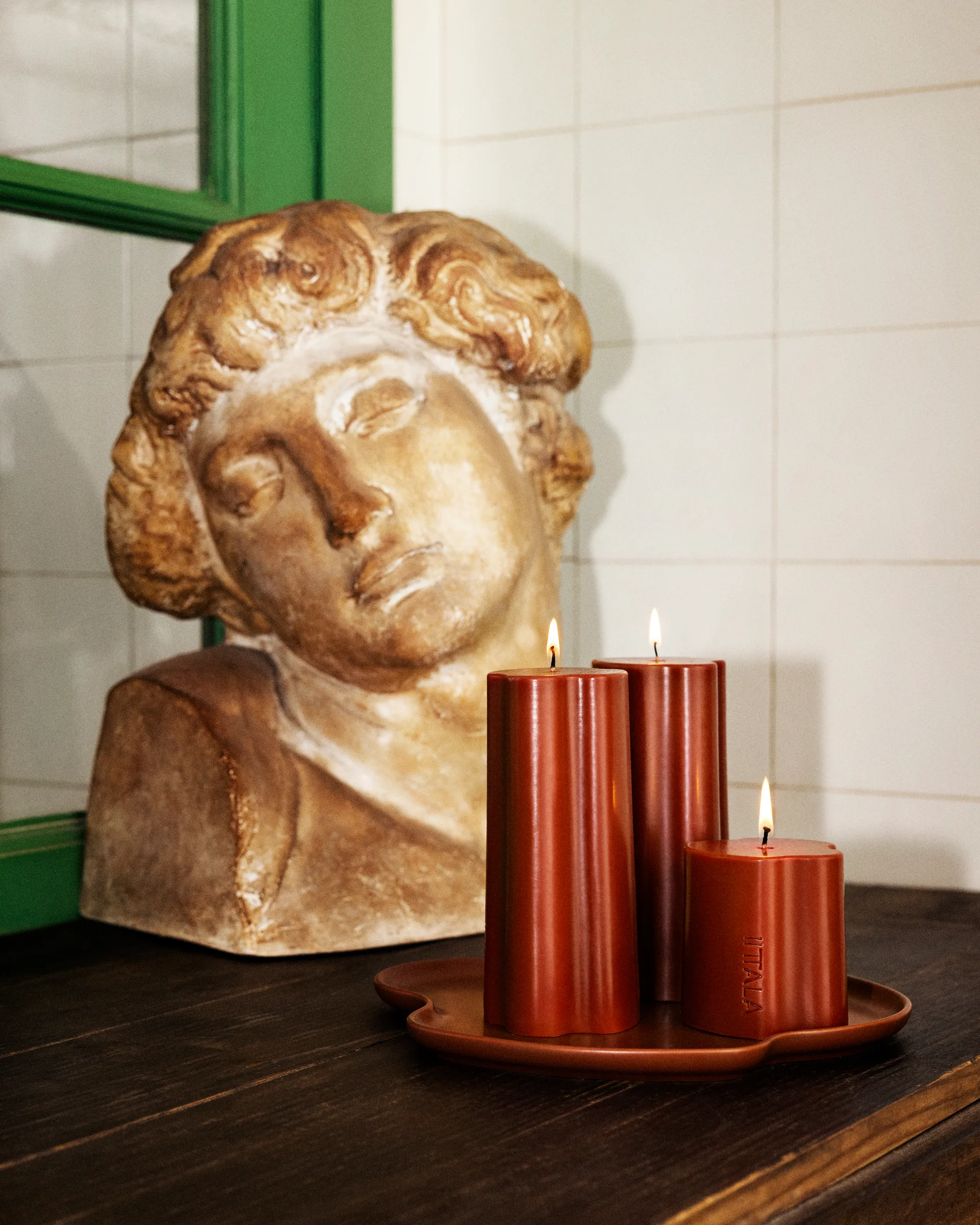 Aalto blockljus, Eld, 16 cm Iittala
