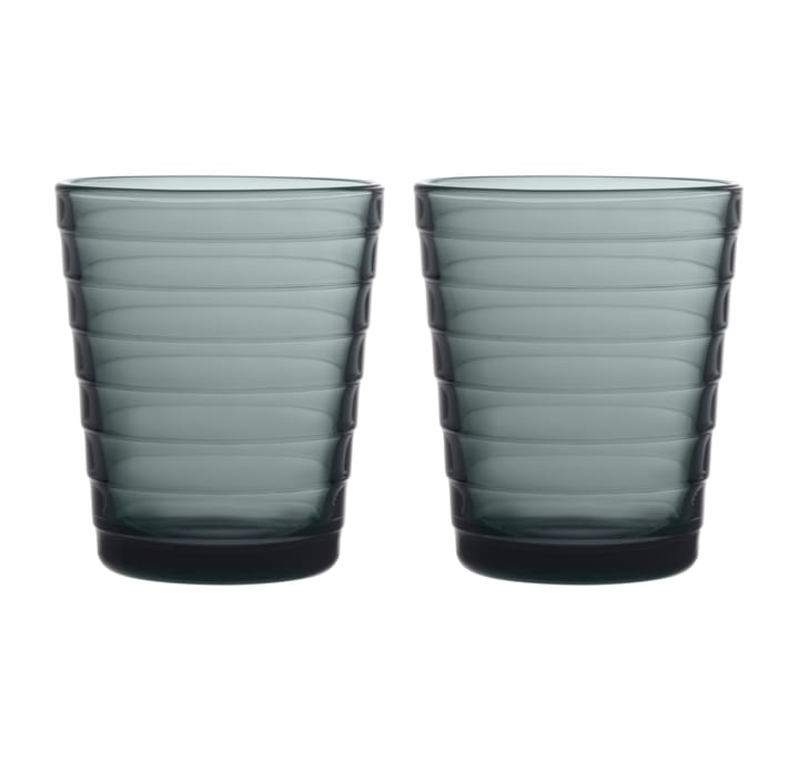 Aino Aalto dricksglas 22 cl 2-pack, Mörkgrå Iittala