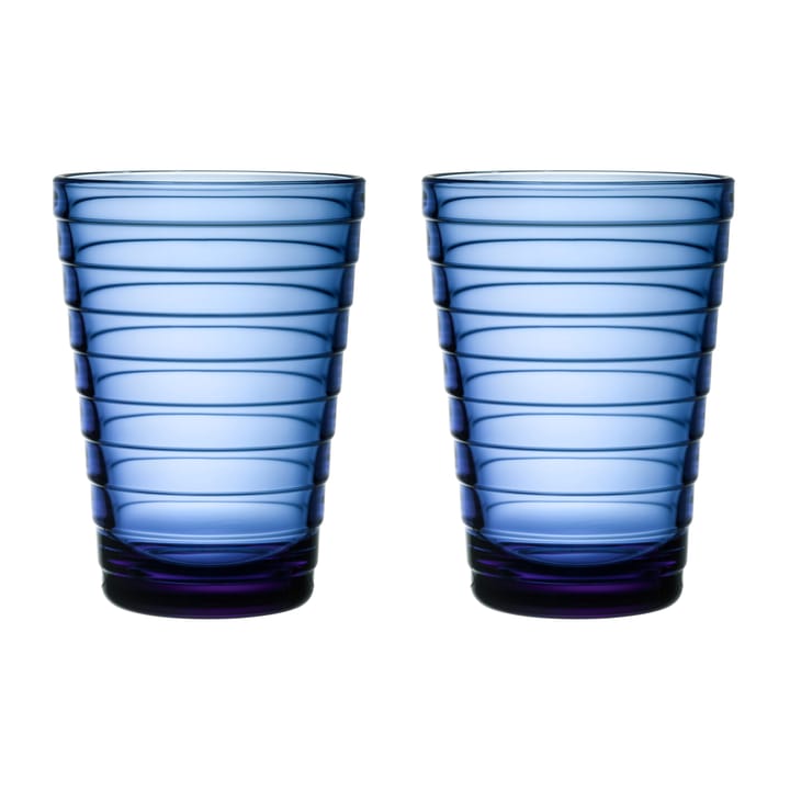 Aino Aalto dricksglas 33 cl 2-pack - Ultramarinblå - Iittala