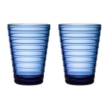Iittala Aino Aalto dricksglas 33 cl 2-pack Ultramarinblå