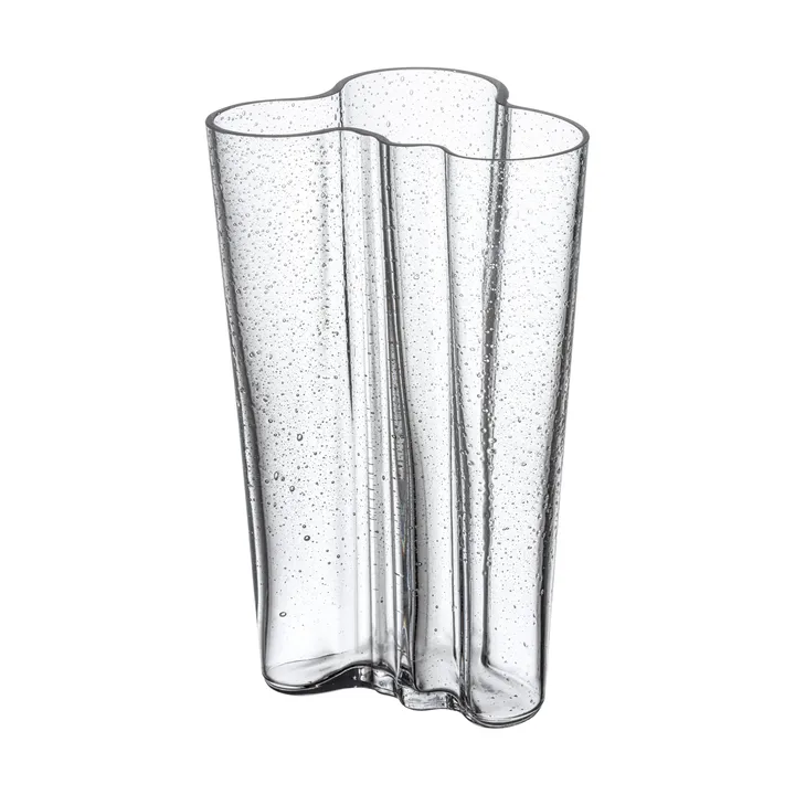 Alvar Aalto vas 200 mm - Bubbelglas klar, jubileumsutgåva - Iittala