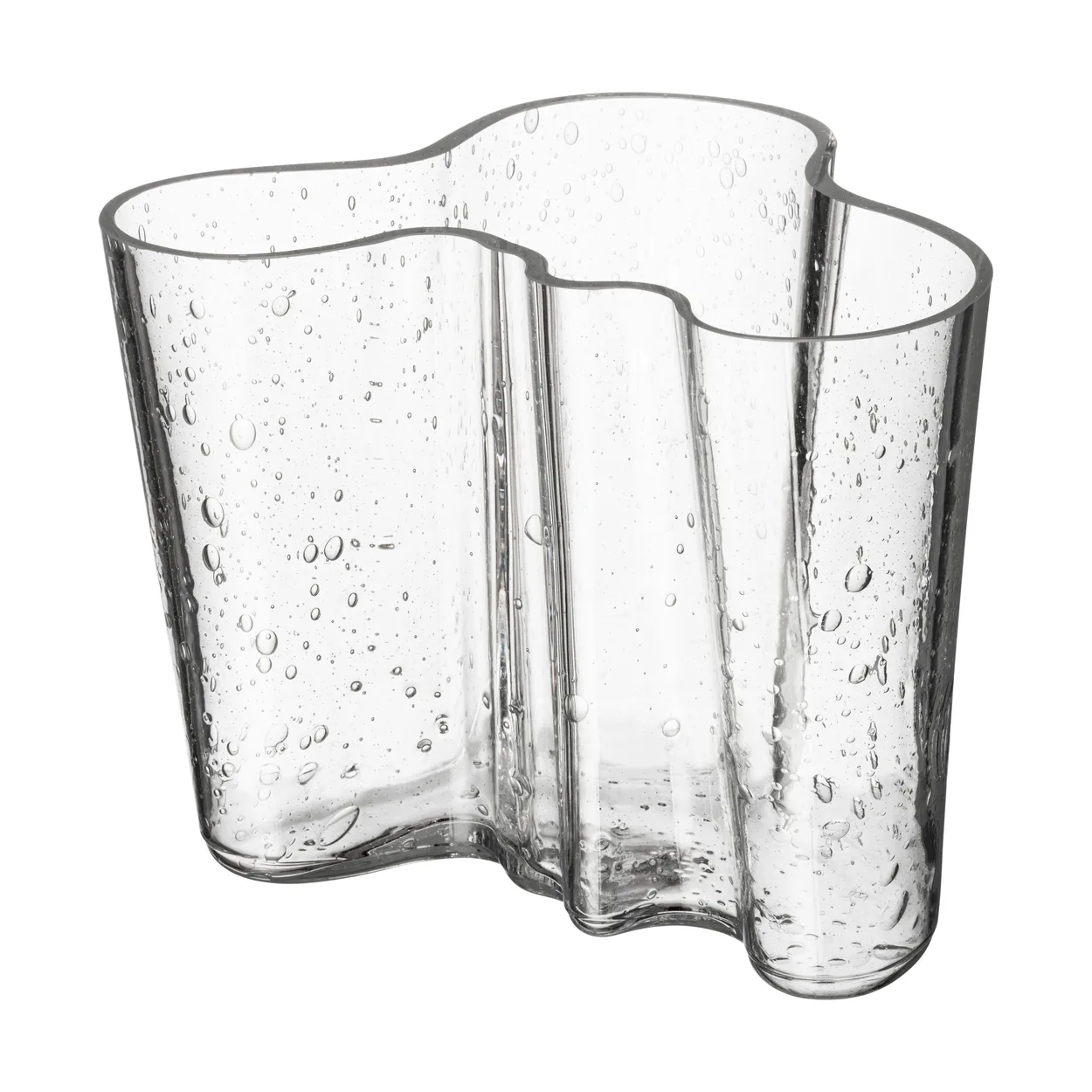Iittala Alvar Aalto vas jubileumsutg&aring;va 160 mm Bubbelglas klar