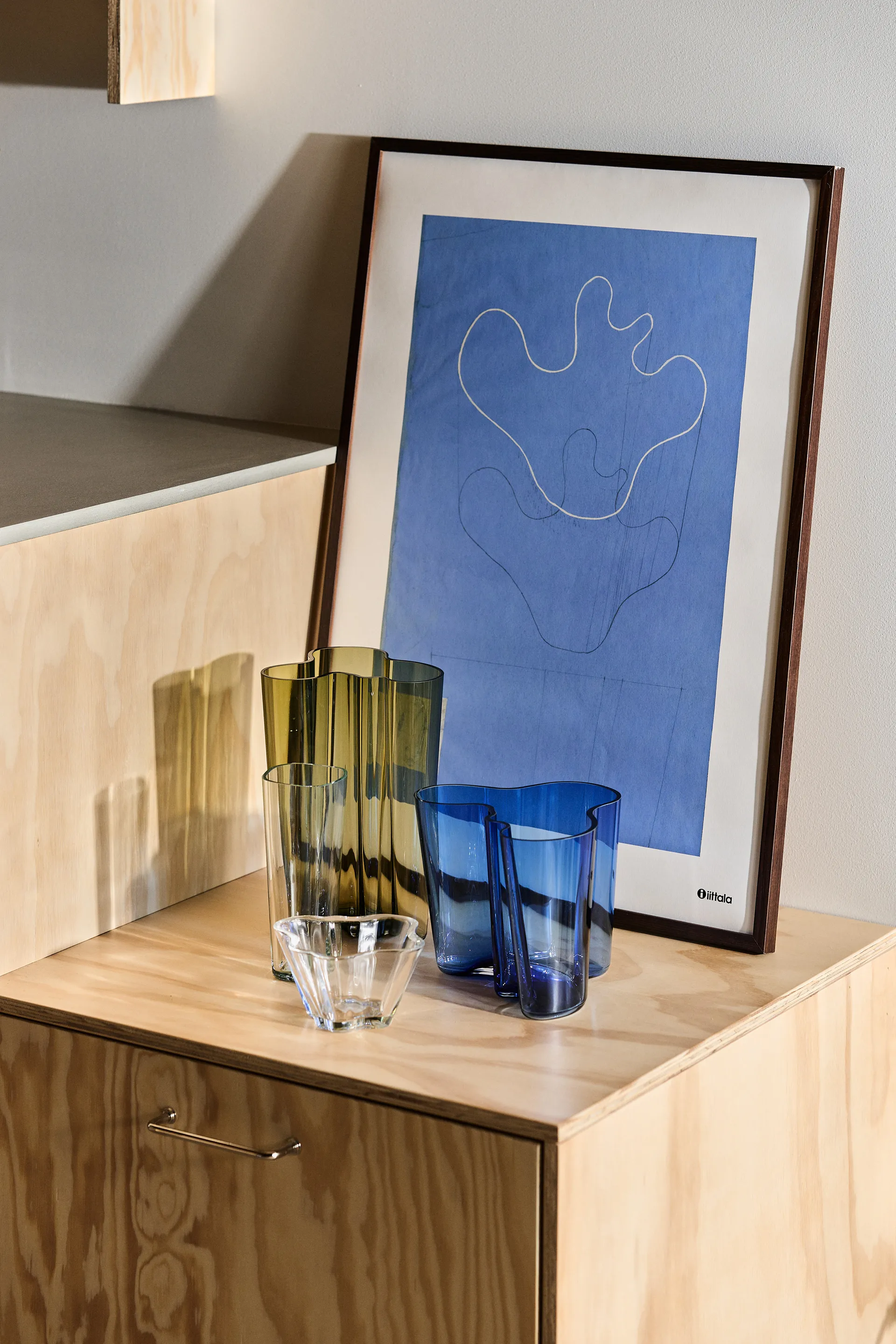 Alvar Aalto vas mossgrön, 251 mm Iittala