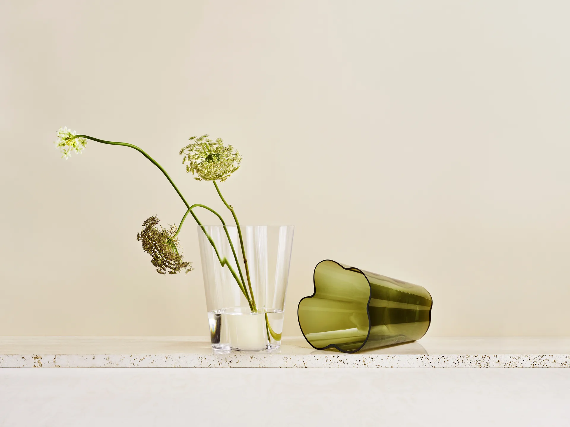 Alvar Aalto vas mossgrön, 270 mm Iittala