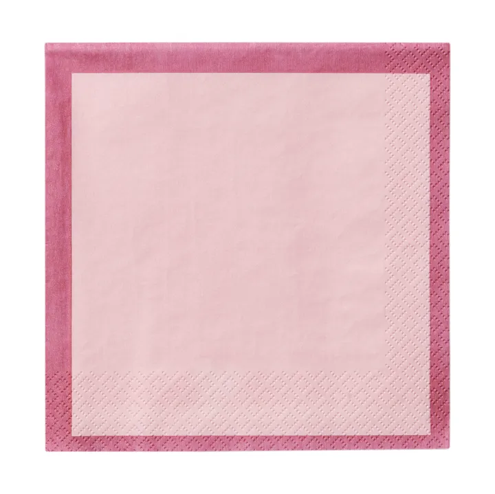 Iittala pappersservett - Pink-ros, 33 cm, 20-pack - Iittala
