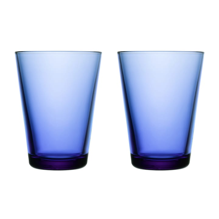 Kartio dricksglas 40 cl 2-pack, Ultramarinblå Iittala