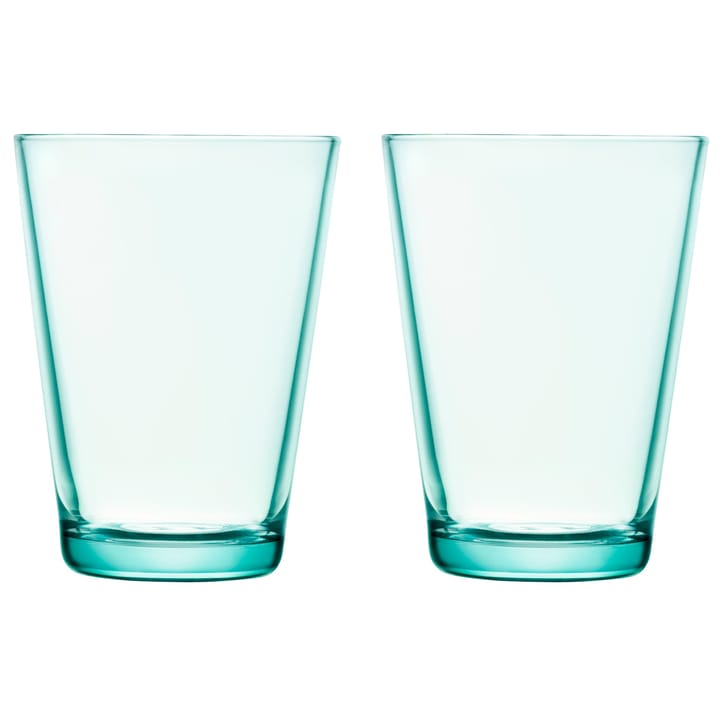 Kartio dricksglas 40 cl 2-pack, vattengrön Iittala