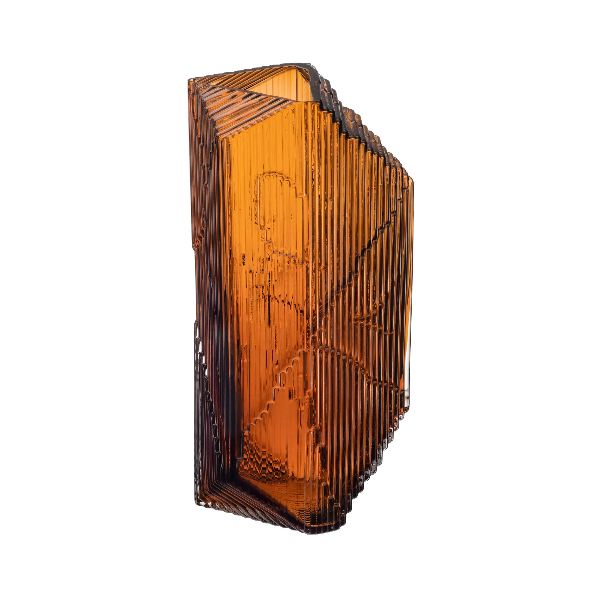 Kartta glasskulptur 33 cm, Koppar Iittala