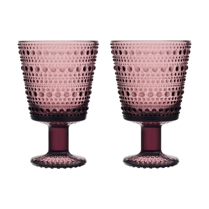 Kastehelmi dricksglas på fot 26 cl 2-pack - Ljung - Iittala