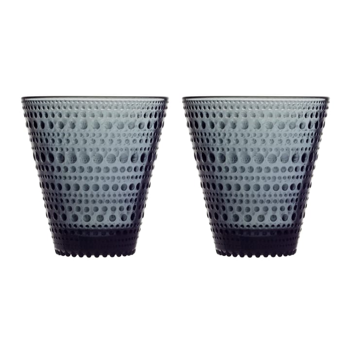 Kastehelmi glas 30 cl 2-pack, Mörkgrå Iittala