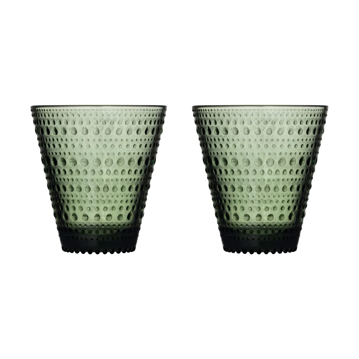 iittala kastehelmi glas 30 cl 2-pack tallgrön