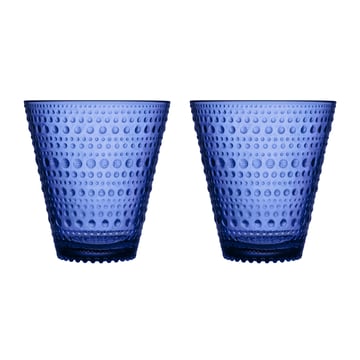 Iittala Kastehelmi glas 30 cl 2-pack Ultramarinblå