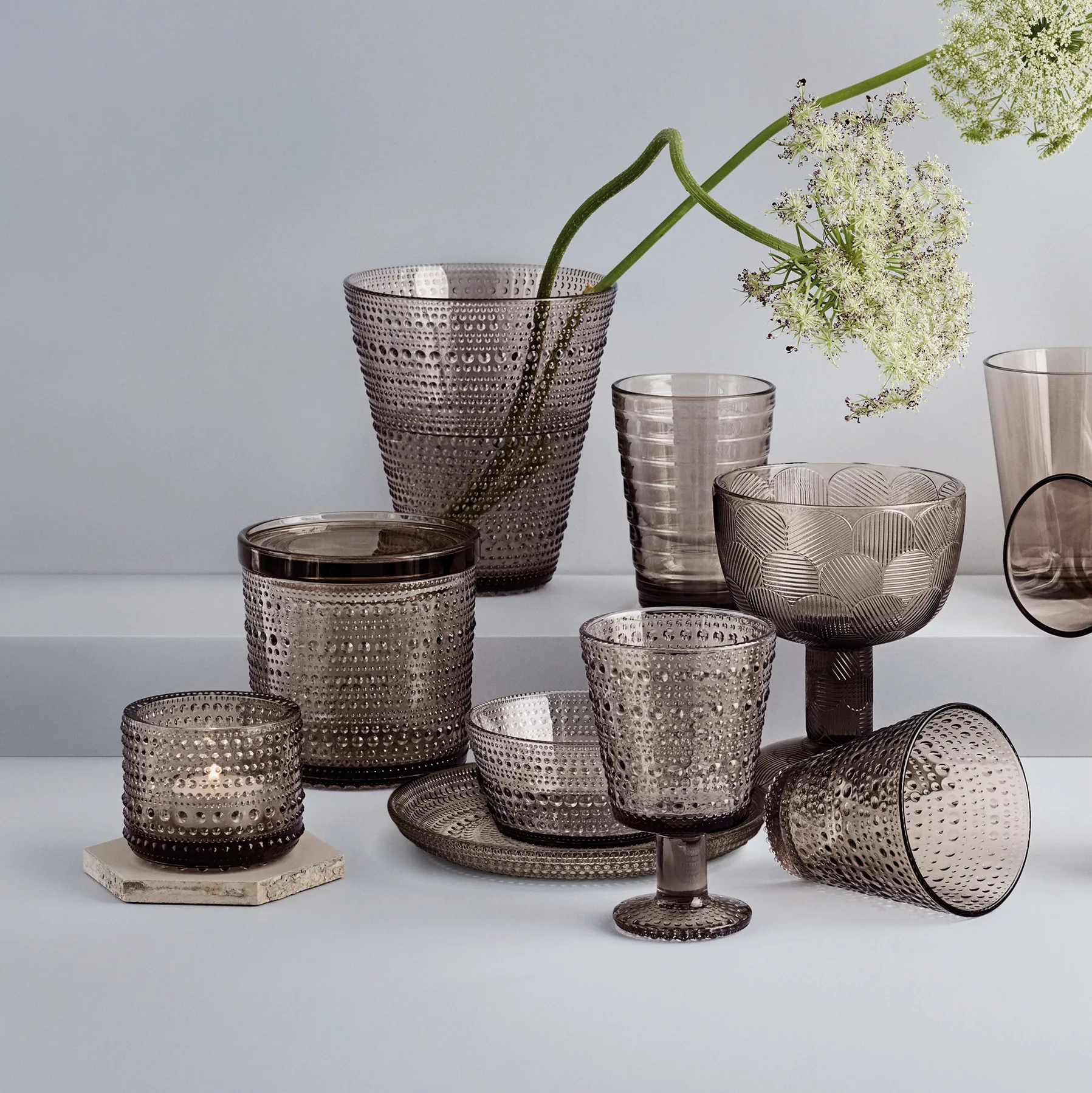 Kastehelmi ljuslykta 64 mm, Linne Iittala