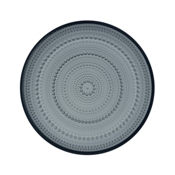 Iittala Kastehelmi tallrik liten Ø24,8 cm Mörkgrå
