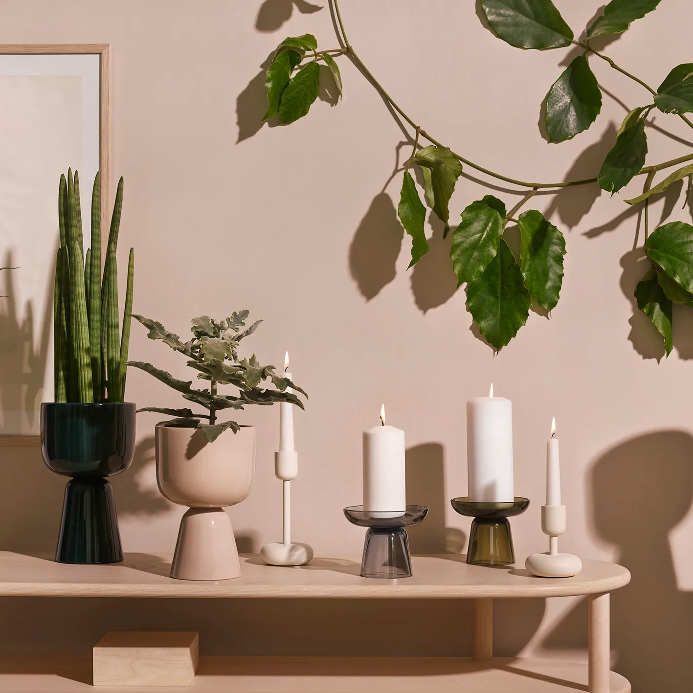 Nappula ljusstake puder, Stor 183 mm Iittala