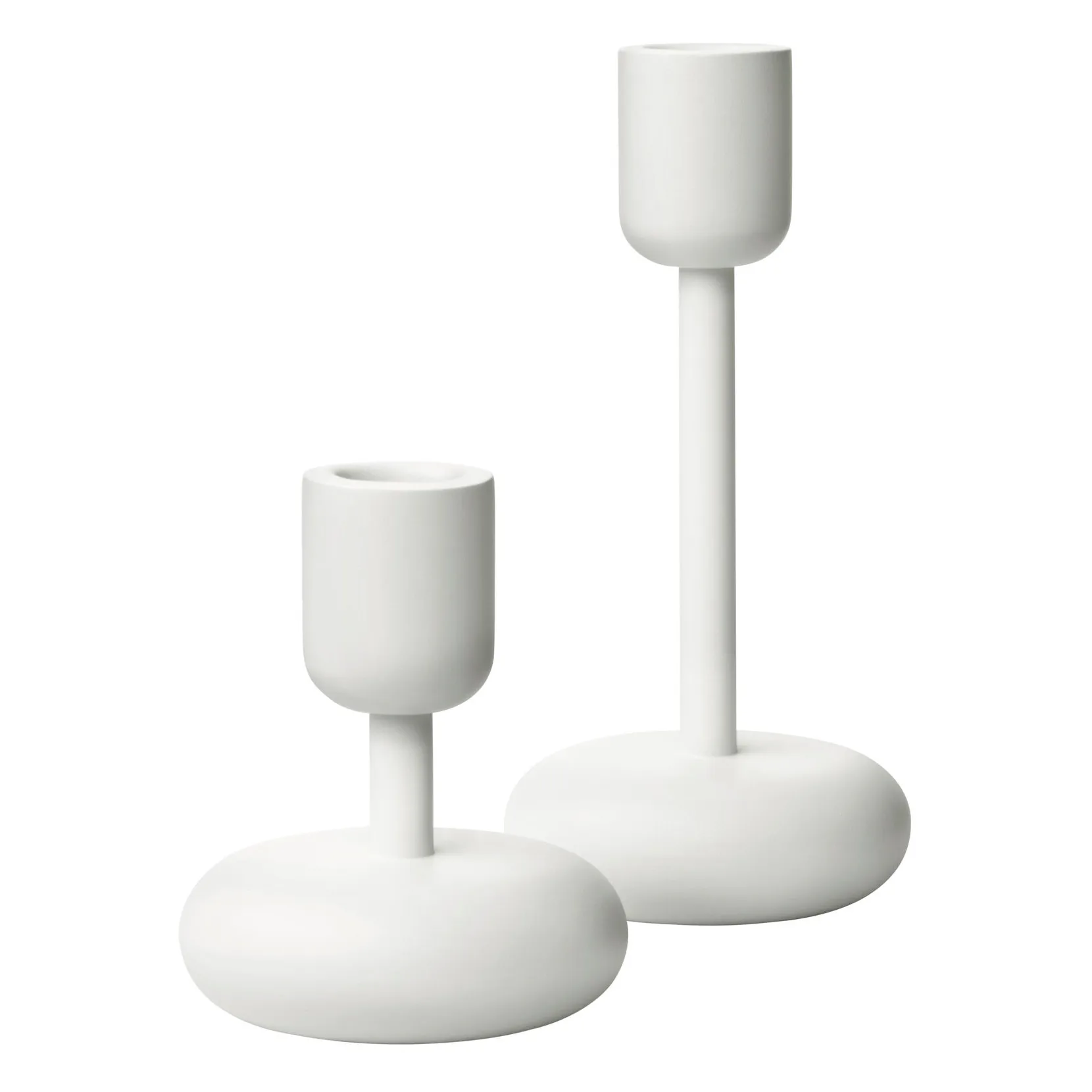 Nappula ljusstake set, Vit Iittala