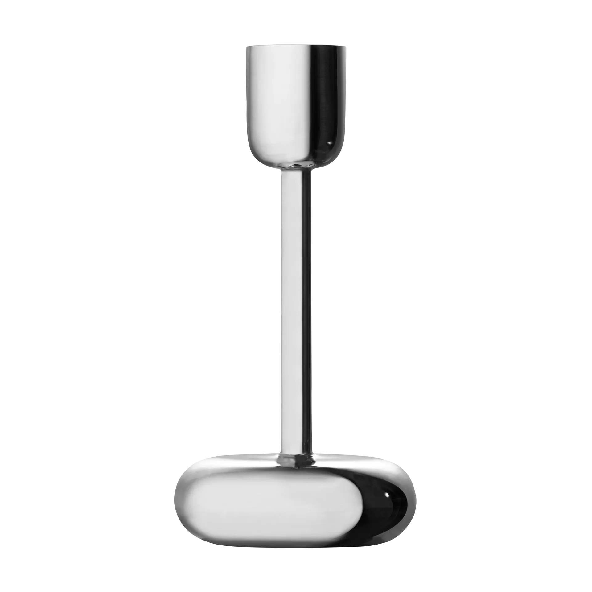 Nappula ljusstake stål, stor 183 mm Iittala