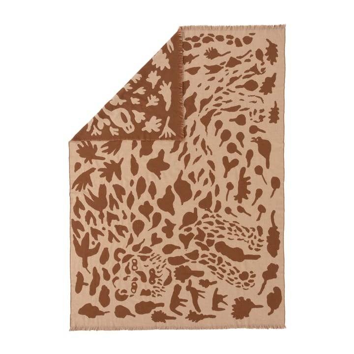Oiva Toikka Cheetah ullpläd 130x180 cm, Brun Iittala