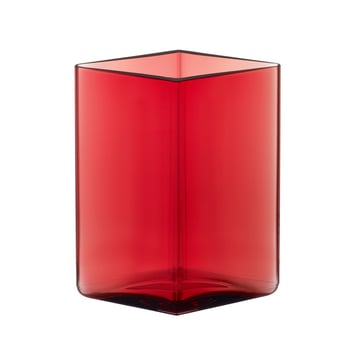 Iittala Ruutu vas 11,5 x 14 cm tranbär (röd)