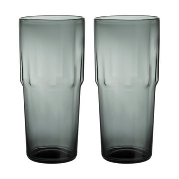 Iittala Solare dricksglas högt 39 cl 2-pack Stålgrå
