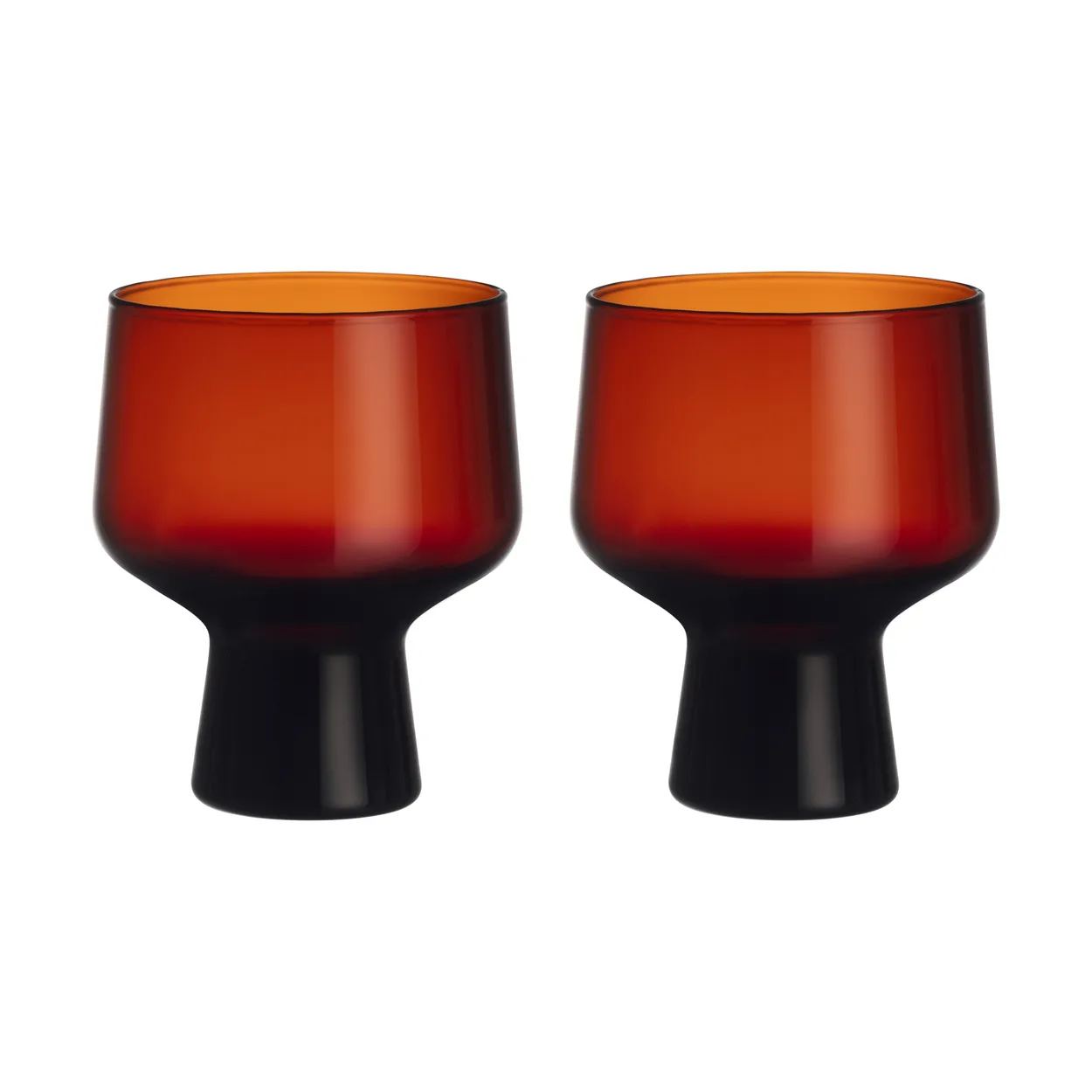 iittala solare glas på fot 29 cl 2-pack koppar