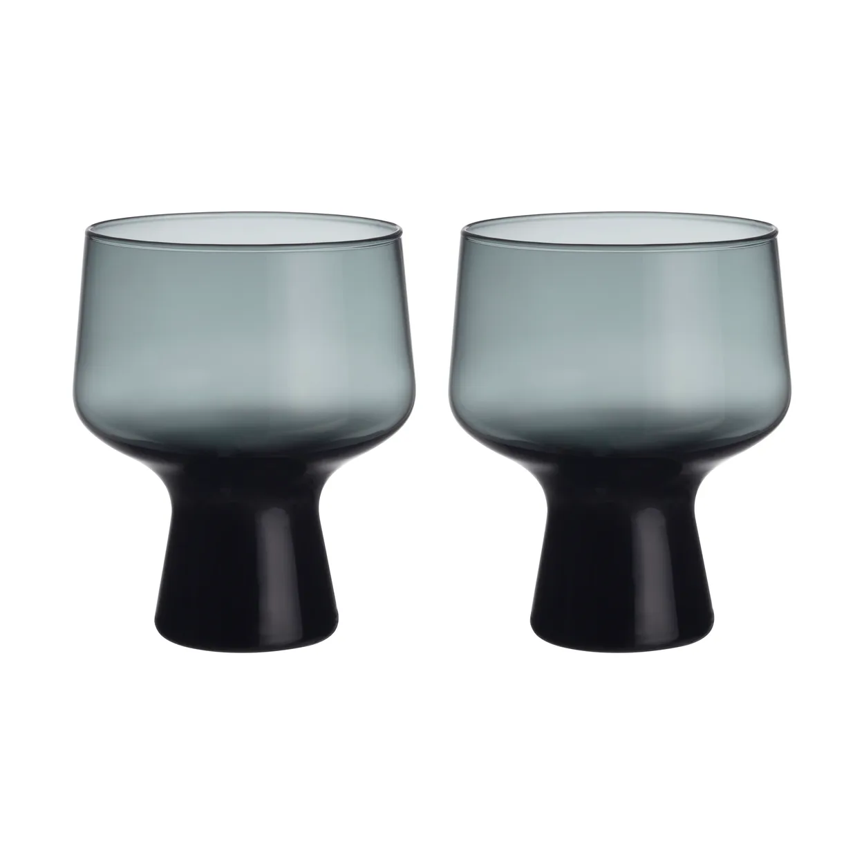 iittala solare glas på fot 29 cl 2-pack stålgrå