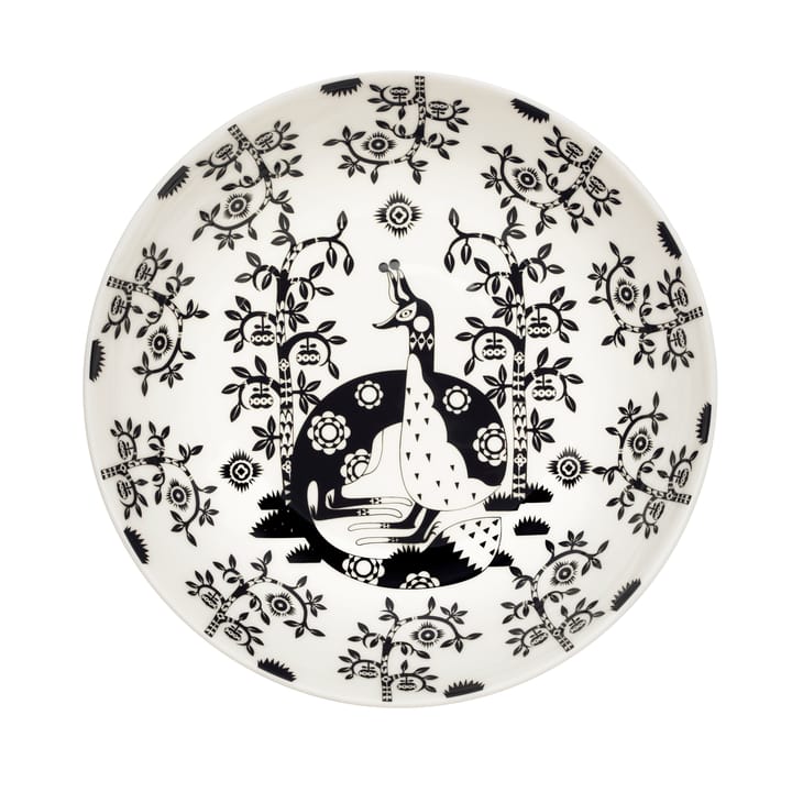 Taika djup tallrik 22 cm, svart mönstrad Iittala