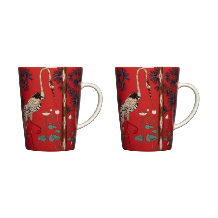 Taika mugg 40 cl 15-årsjubileum 2-pack - Röd - Iittala