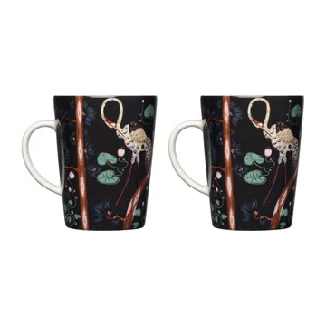 Taika mugg 40 cl 15-årsjubileum gåvoset 2-pack - Svart - Iittala
