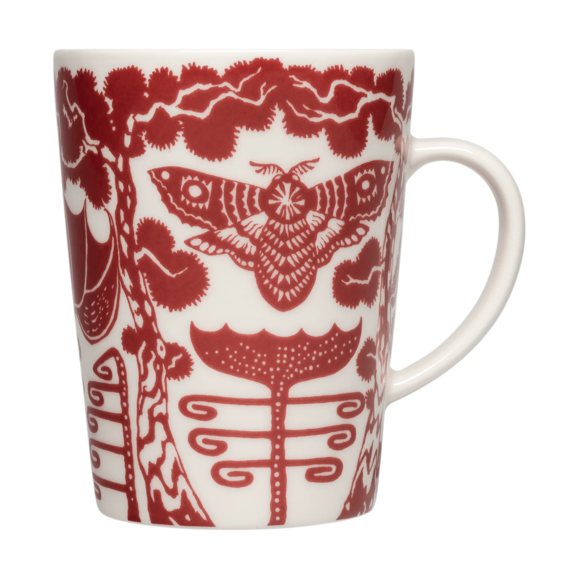 Iittala Taika mugg 40 cl presentförpackning Yö granatröd